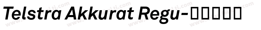 Telstra Akkurat Regu字体转换
